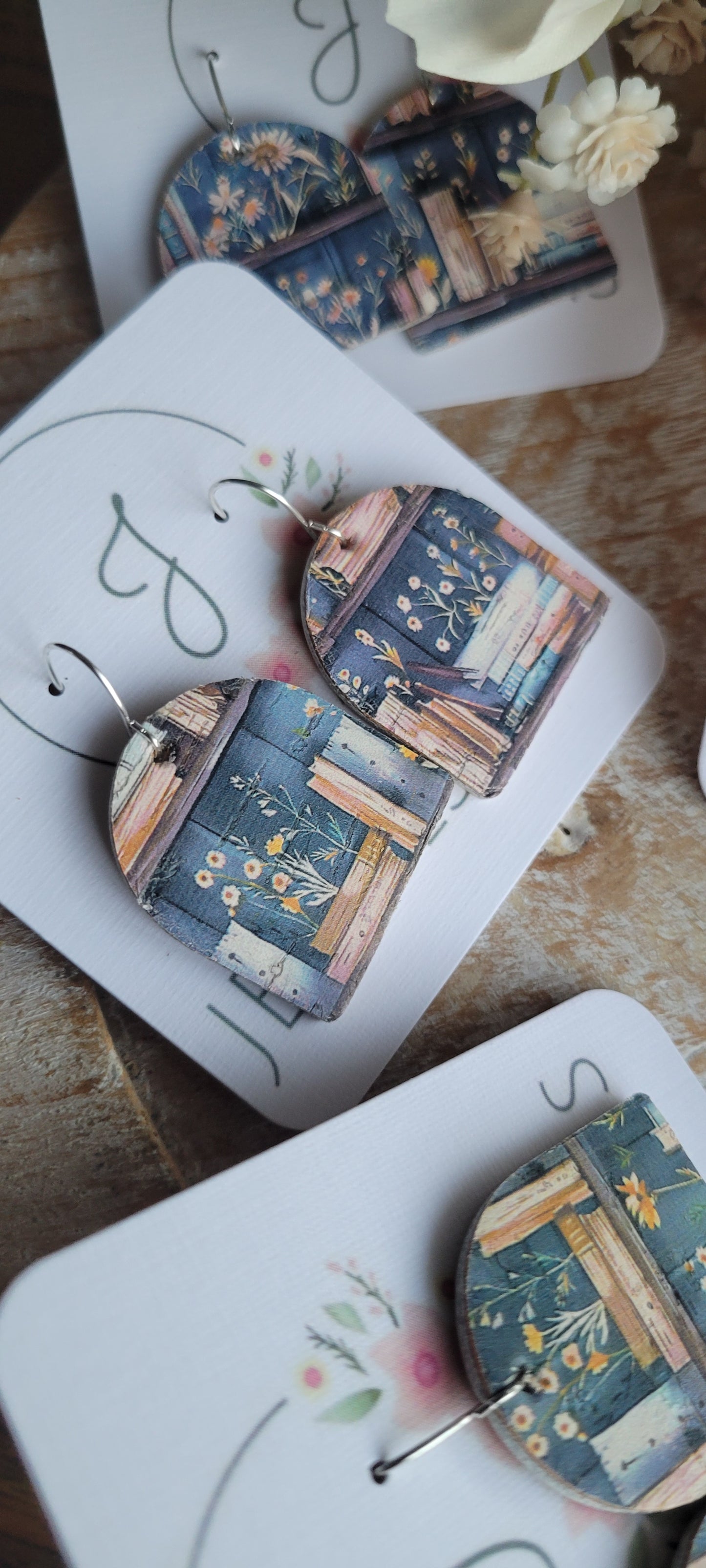 Cozy Book Earrings