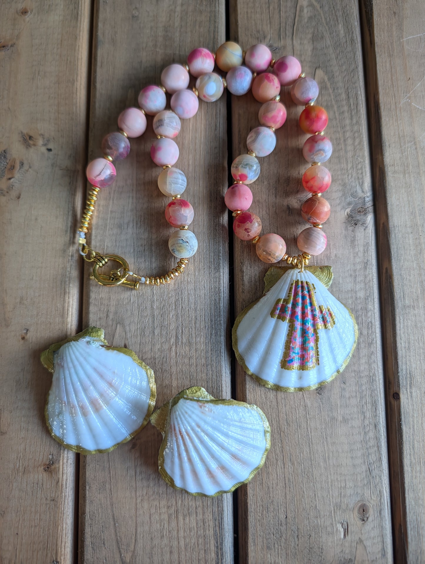 The Coastal Cross Shell Necklace