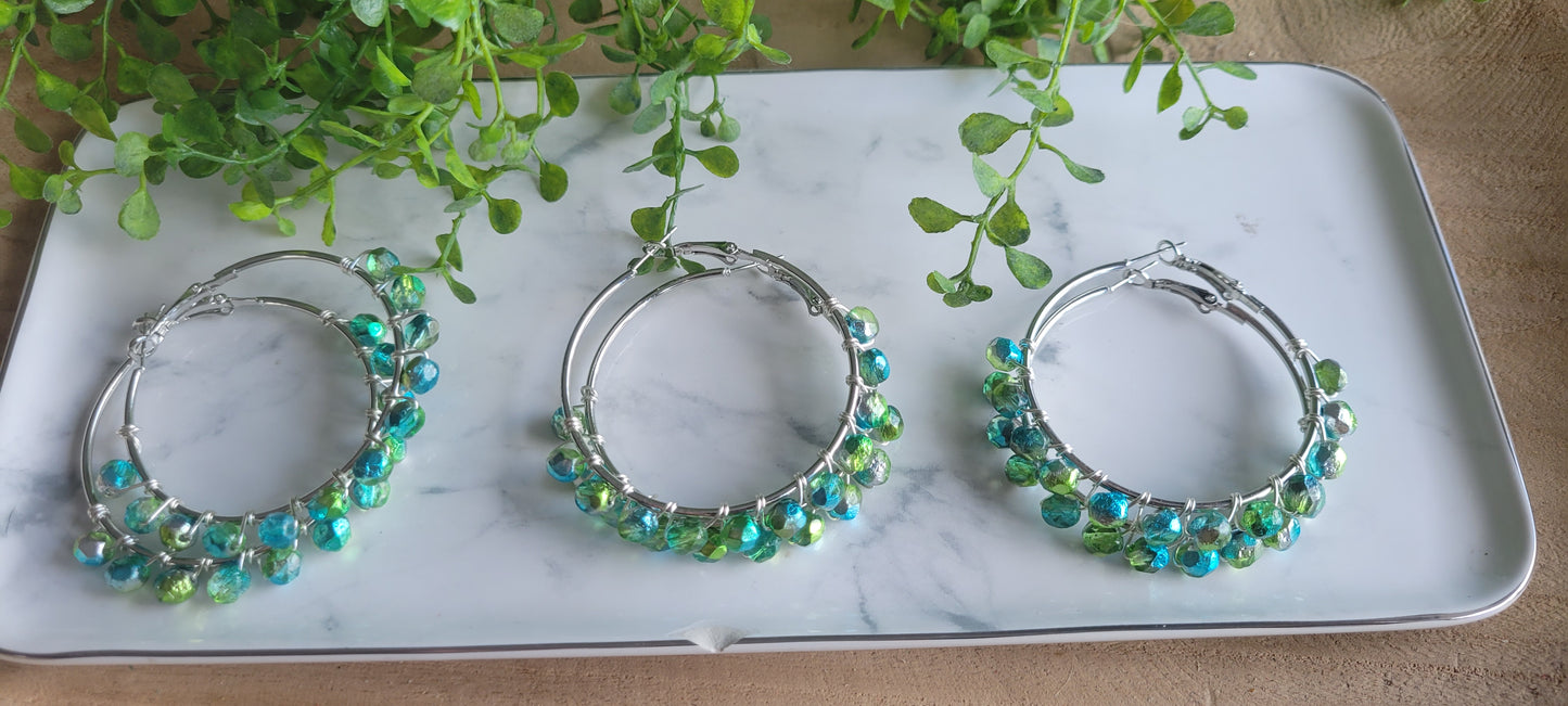 Beaded hoops